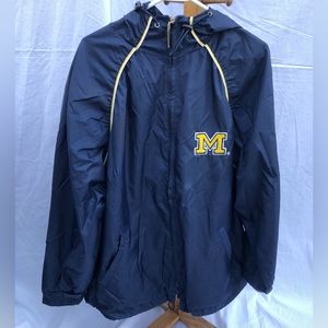 University Of Michigan Windbreaker Jacket XL *Lightweight *Great Condition